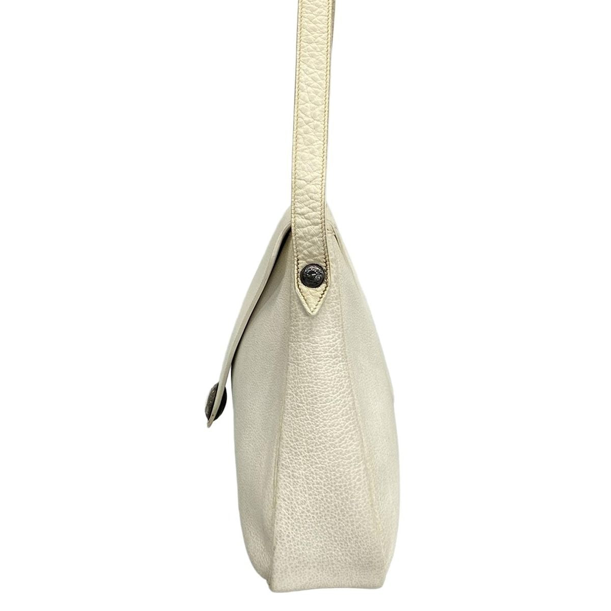 Hermes Shoulder Bag Christine White Silver Hardware