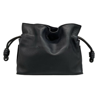 Loewe Clutch Bag Flamenco Clutch Black Leather