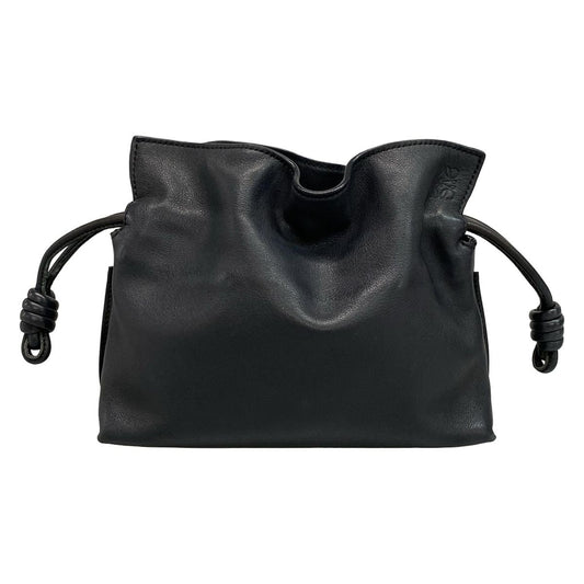 Loewe Clutch Bag Flamenco Clutch Black Leather