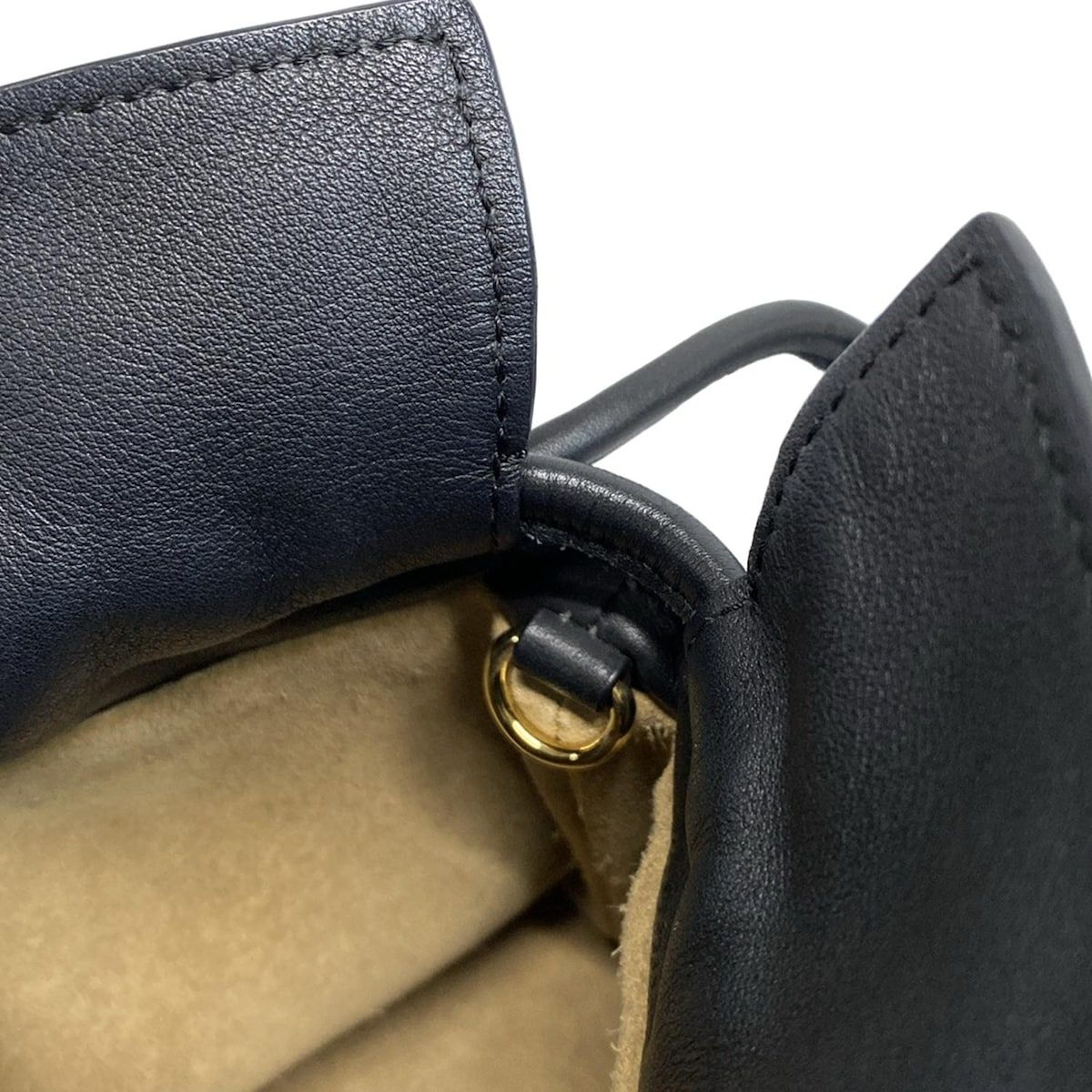 Loewe Clutch Bag Flamenco Clutch Black Leather