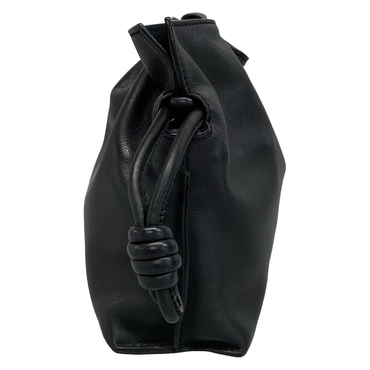 Loewe Clutch Bag Flamenco Clutch Black Leather