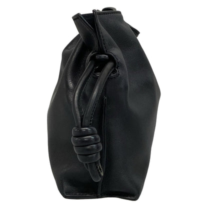 Loewe Clutch Bag Flamenco Clutch Black Leather