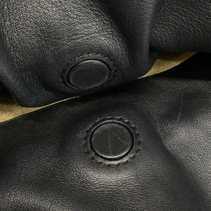 Loewe Clutch Bag Flamenco Clutch Black Leather