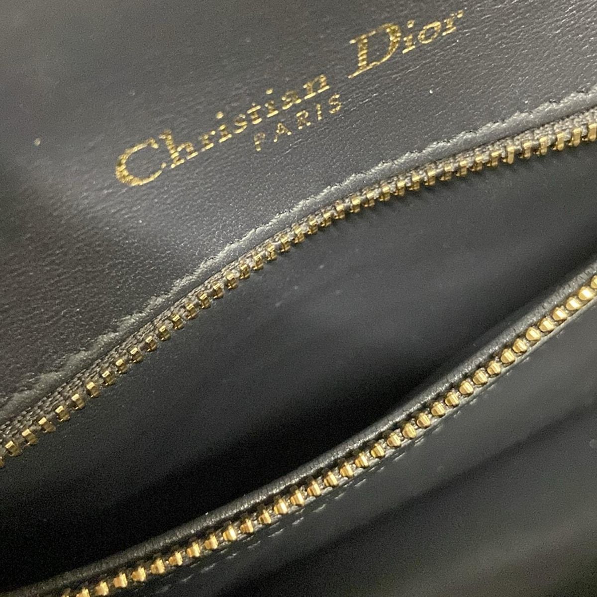 Dior/Christian Dior Shoulder Bag Dior Ama Light Gray Chain Shoulder Leather