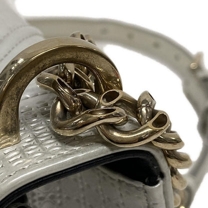 Dior/Christian Dior Shoulder Bag Dior Ama Light Gray Chain Shoulder Leather