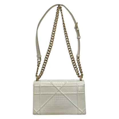 Dior/Christian Dior Shoulder Bag Dior Ama Light Gray Chain Shoulder Leather