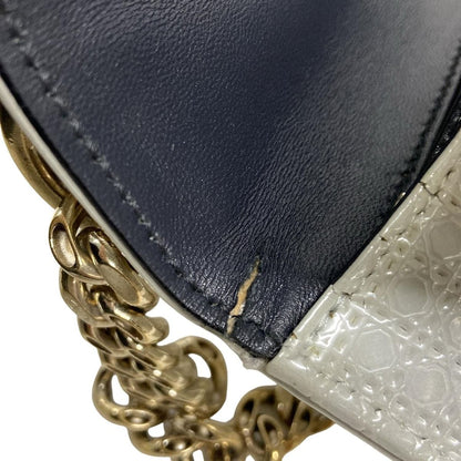 Dior/Christian Dior Shoulder Bag Dior Ama Light Gray Chain Shoulder Leather