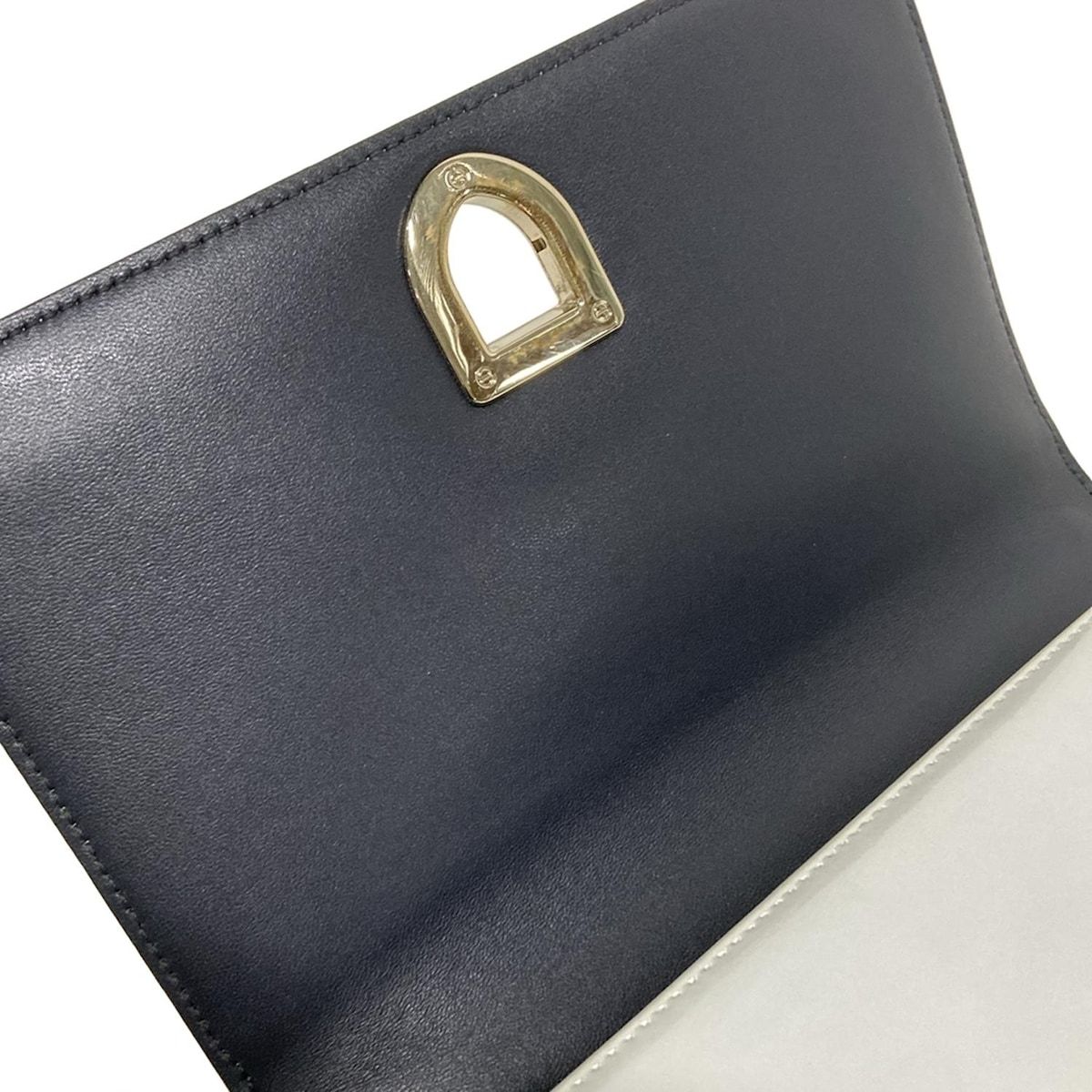 Dior/Christian Dior Shoulder Bag Dior Ama Light Gray Chain Shoulder Leather