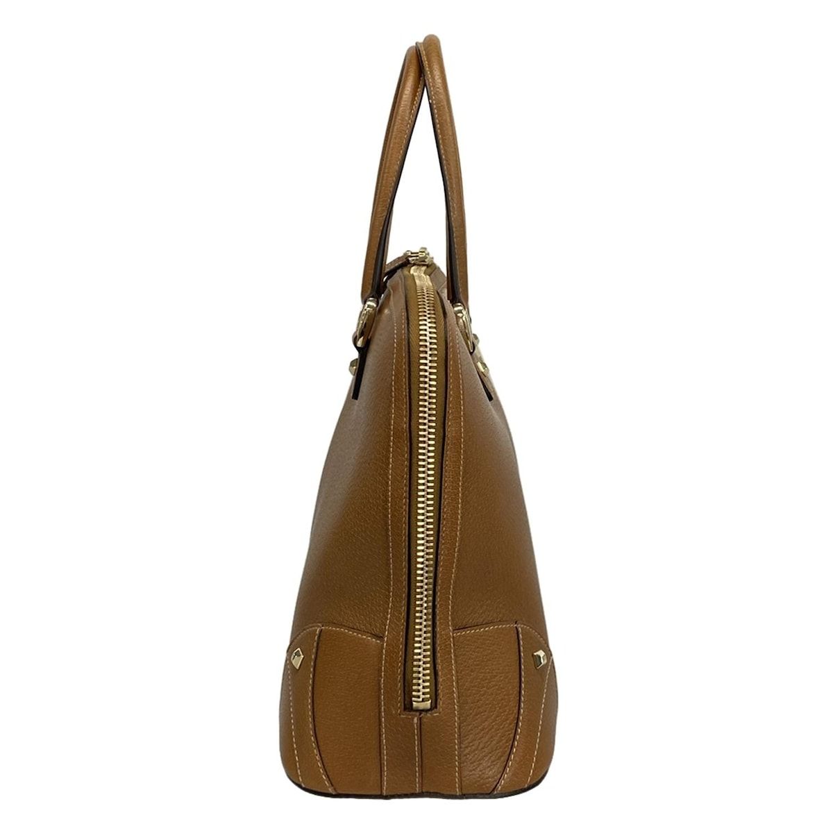 Gucci Handbag GG Pattern 131024 Brown X Beige Leather