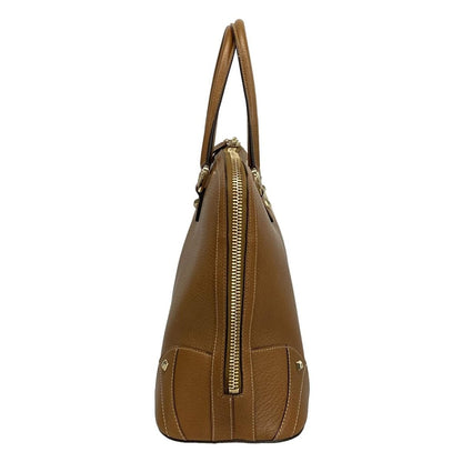 Gucci Handbag GG Pattern 131024 Brown X Beige Leather