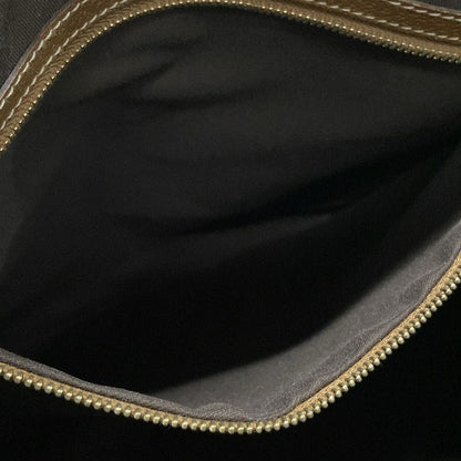 Gucci Handbag GG Pattern 131024 Brown X Beige Leather