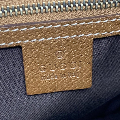 Gucci Handbag GG Pattern 131024 Brown X Beige Leather