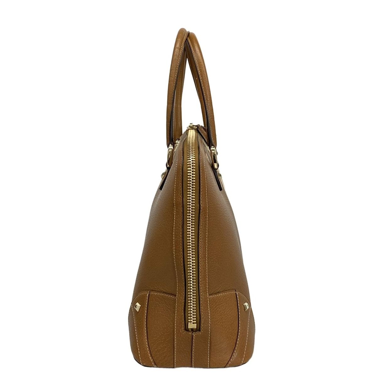 Gucci Handbag GG Pattern 131024 Brown X Beige Leather