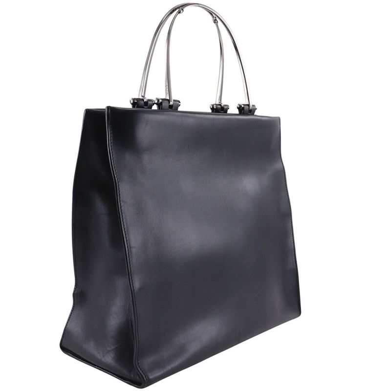 Gucci Tote Bag 002.1025.002058 Calf Black Women's Handbag
