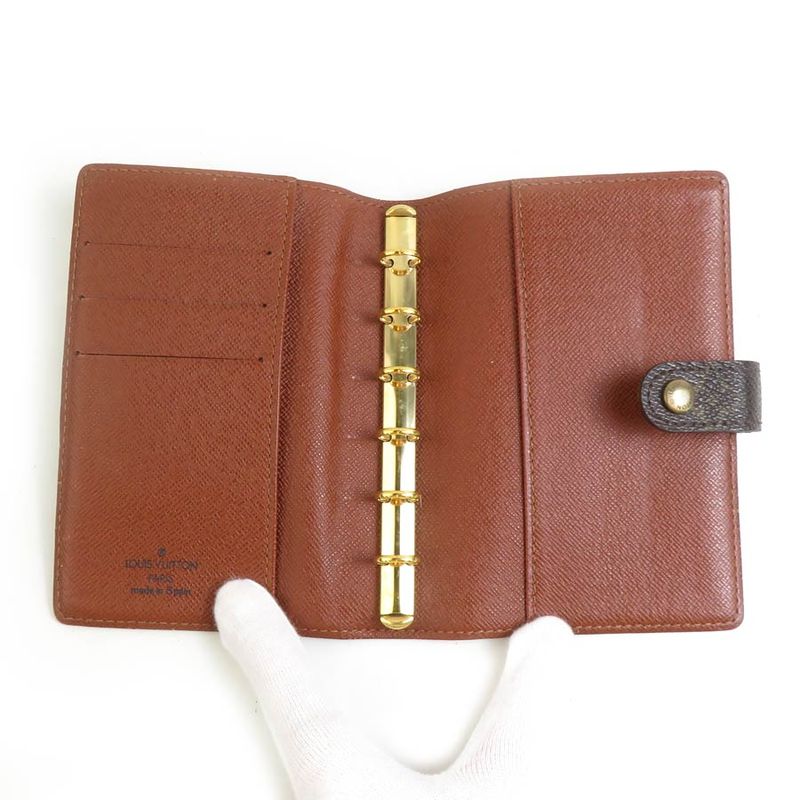 LOUIS VUITTON Ballpoint Pen Set Notebook Cabas - Monogram Agenda PM R20005