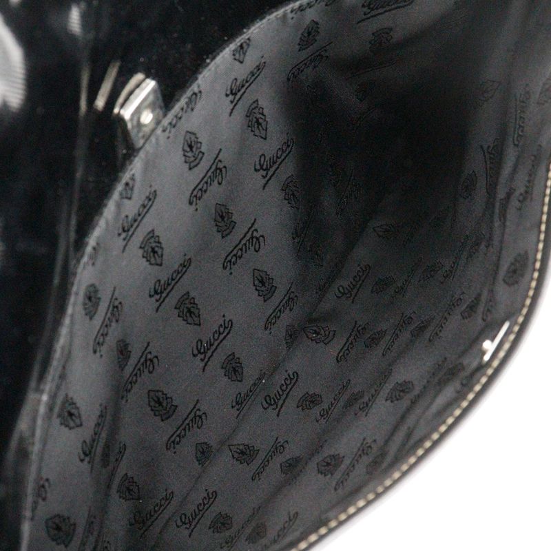 Gucci Cles Store Emblem 181093 PVC Black Men's Shoulder Bag