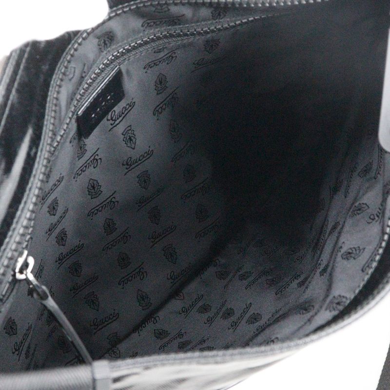 Gucci Cles Store Emblem 181093 PVC Black Men's Shoulder Bag