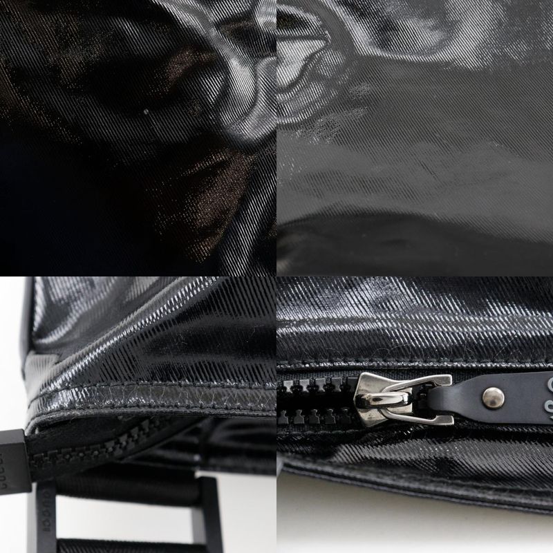 Gucci Cles Store Emblem 181093 PVC Black Men's Shoulder Bag