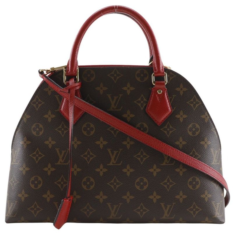 Louis Vuitton Alma Into Bag 2way Shoulder M41779 Monogram Canvas Rouge Brown