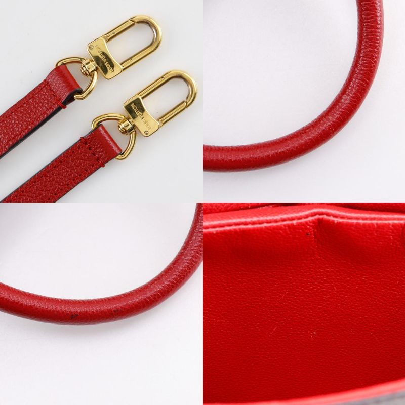 Louis Vuitton Alma Into Bag 2way Shoulder M41779 Monogram Canvas Rouge Brown