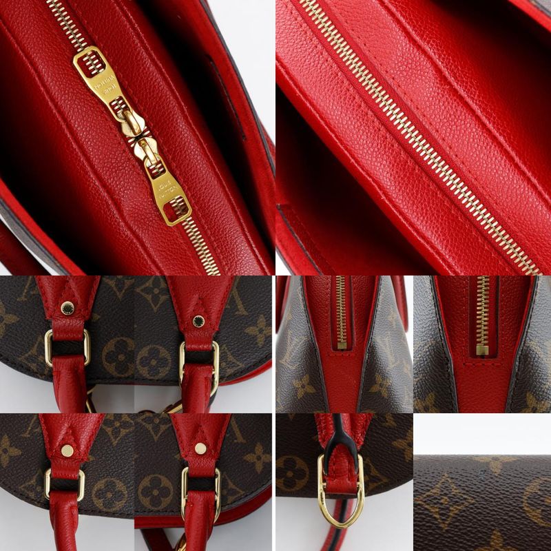 Louis Vuitton Alma Into Bag 2way Shoulder M41779 Monogram Canvas Rouge Brown