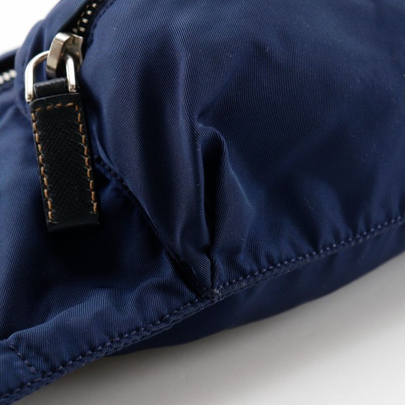 Prada Waist Pouch Body Bag Nylon Navy Unisex Waist Bag