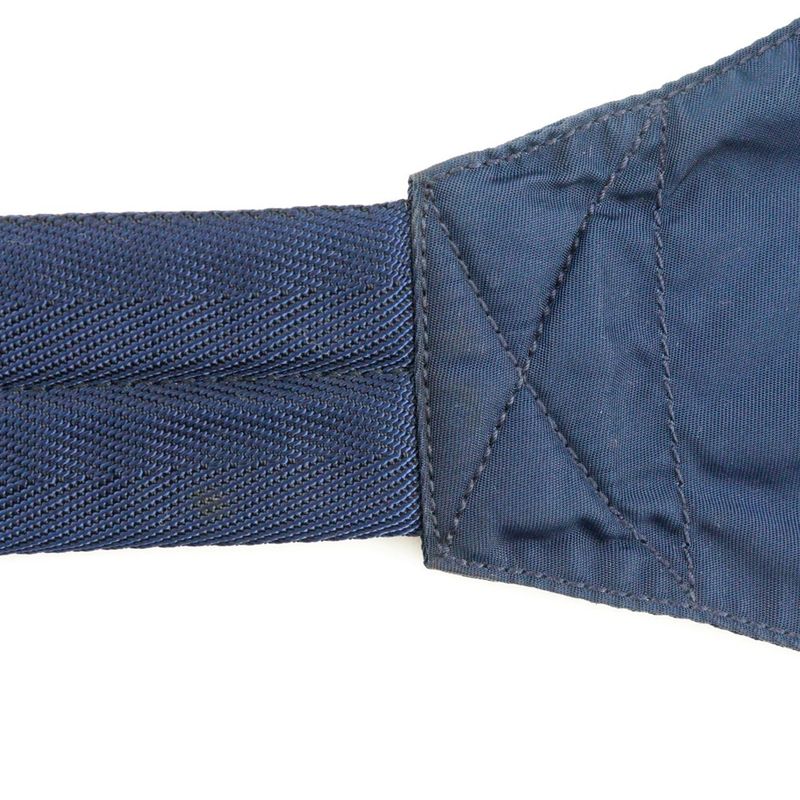 Prada Waist Pouch Body Bag Nylon Navy Unisex Waist Bag