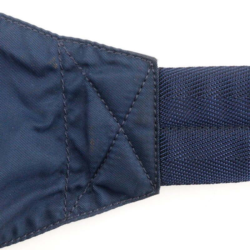 Prada Waist Pouch Body Bag Nylon Navy Unisex Waist Bag