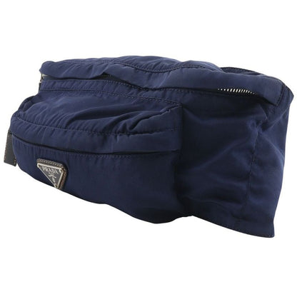 Prada Waist Pouch Body Bag Nylon Navy Unisex Waist Bag