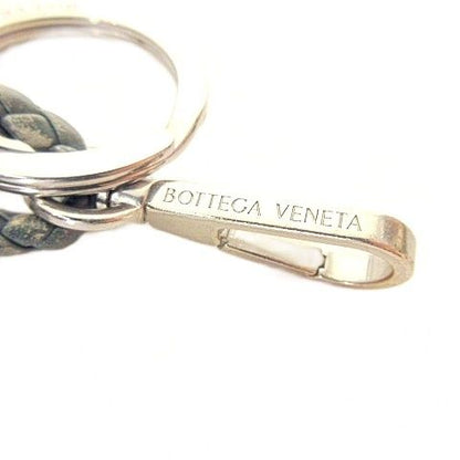 Bottega Veneta Strap Key Ring Intrecciato Leather Sage Green