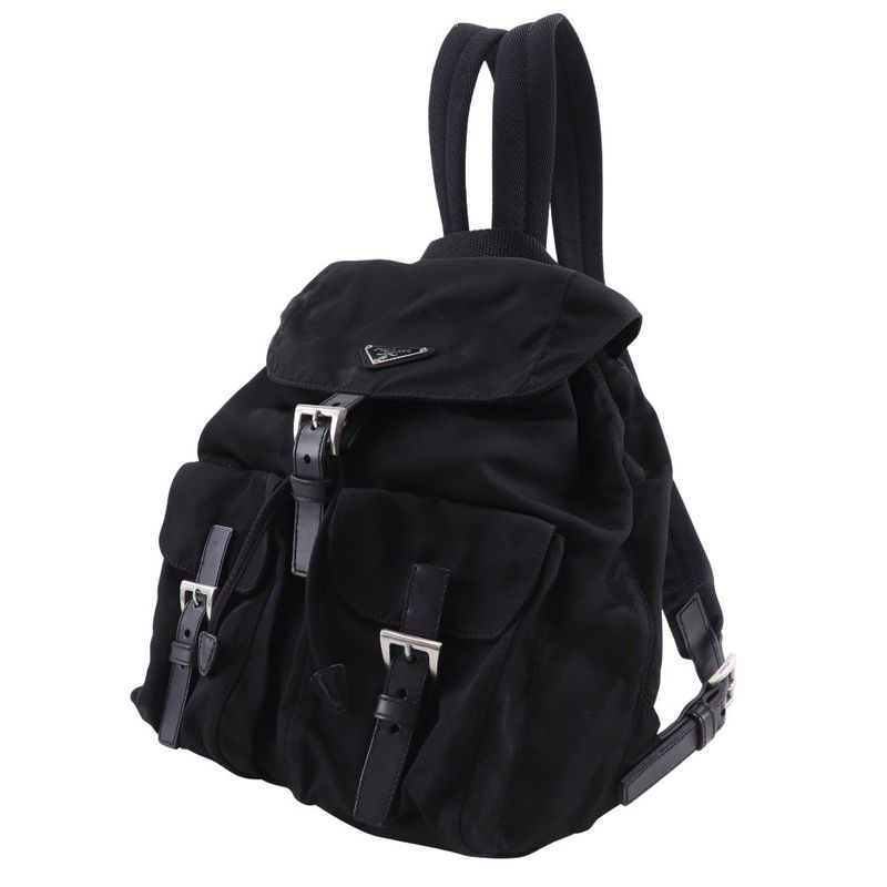 Prada Backpack B6677 Nylon Nero Black Women's Rucksack/daypack