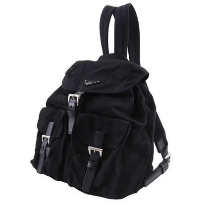 Prada Backpack B6677 Nylon Nero Black Women's Rucksack/daypack