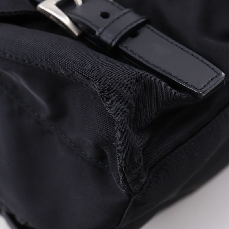 Prada Backpack B6677 Nylon Nero Black Women's Rucksack/daypack