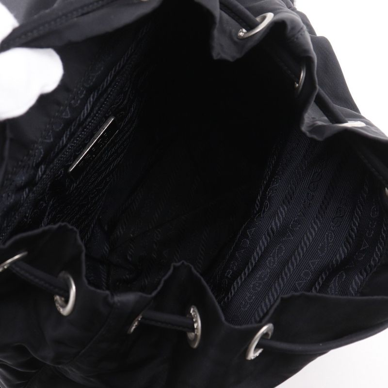 Prada Backpack B6677 Nylon Nero Black Women's Rucksack/daypack