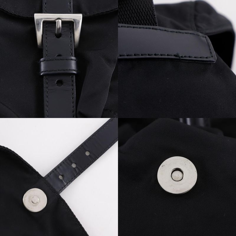 Prada Backpack B6677 Nylon Nero Black Women's Rucksack/daypack