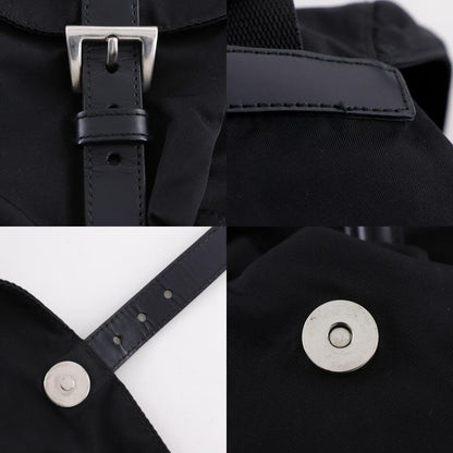 Prada Backpack B6677 Nylon Nero Black Women's Rucksack/daypack