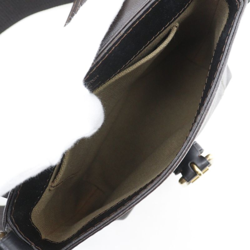 Louis Vuitton Yuma Utah Line M92995 Leather Brown Th2078 Men's Shoulder Bag