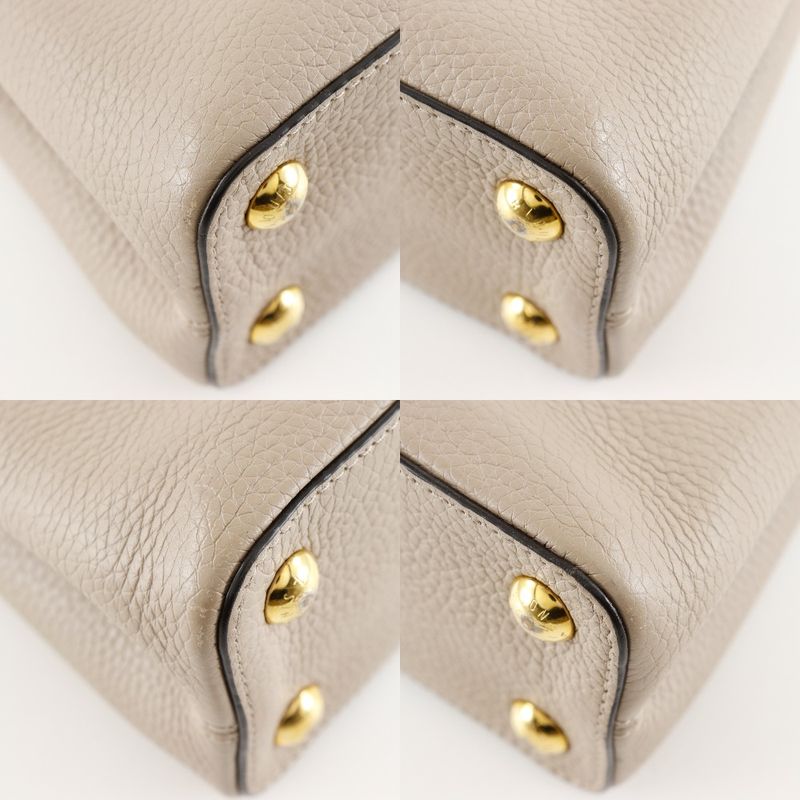 Louis Vuitton Capucines BB 2way Shoulder M94634 ×taurillon Leather Gale Gray