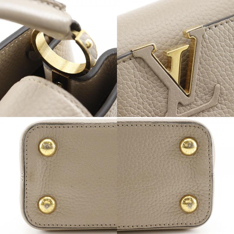Louis Vuitton Capucines BB 2way Shoulder M94634 ×taurillon Leather Gale Gray