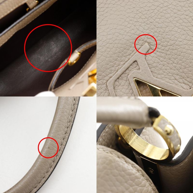 Louis Vuitton Capucines BB 2way Shoulder M94634 ×taurillon Leather Gale Gray