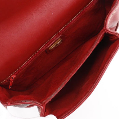 Gucci Old Gucci Interlocking G 001.904.1059 Calf Red Women's Shoulder Bag