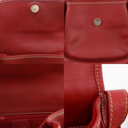 Gucci Old Gucci Interlocking G 001.904.1059 Calf Red Women's Shoulder Bag