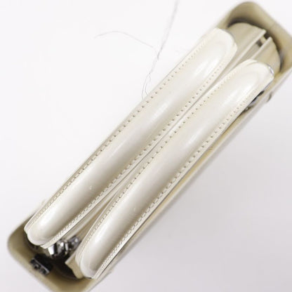 Christian Dior Maris Pearl 2way Shoulder Patent Leather Off-White