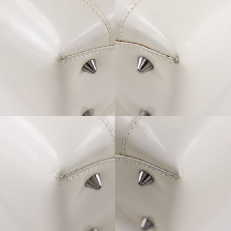 Christian Dior Maris Pearl 2way Shoulder Patent Leather Off-White