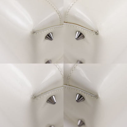 Christian Dior Maris Pearl 2way Shoulder Patent Leather Off-White