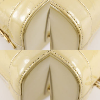 Louis Vuitton Alma PM M91445 Monogram Vernis Yellow Fl2181 Women's Handbag