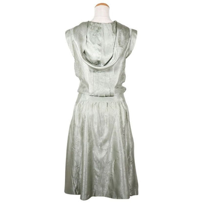 Chanel Cocomark Flower 01p P17520v09803 Silk Women's Dress