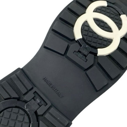 Chanel Boots Short Boots Shoes Suede Navy Black Middle Boots Snow Boots