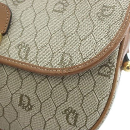 Christian Dior Vintage Shoulder Bag PVC Leather Honeycomb All Over Pattern Logo