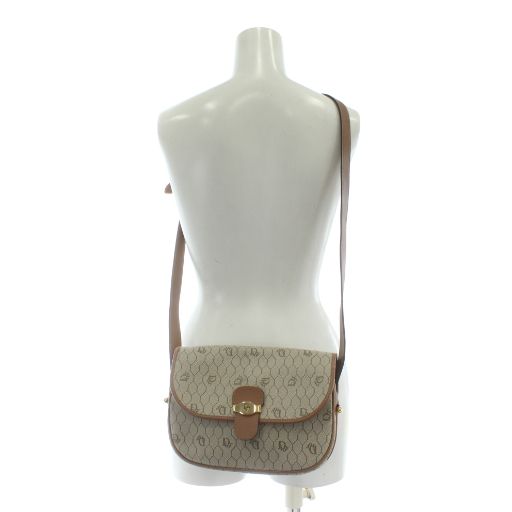 Christian Dior Vintage Shoulder Bag PVC Leather Honeycomb All Over Pattern Logo